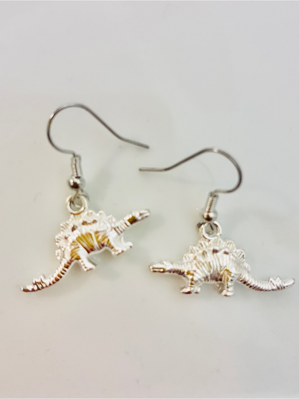 Stegosaurus Earrings, dinosaur earrings